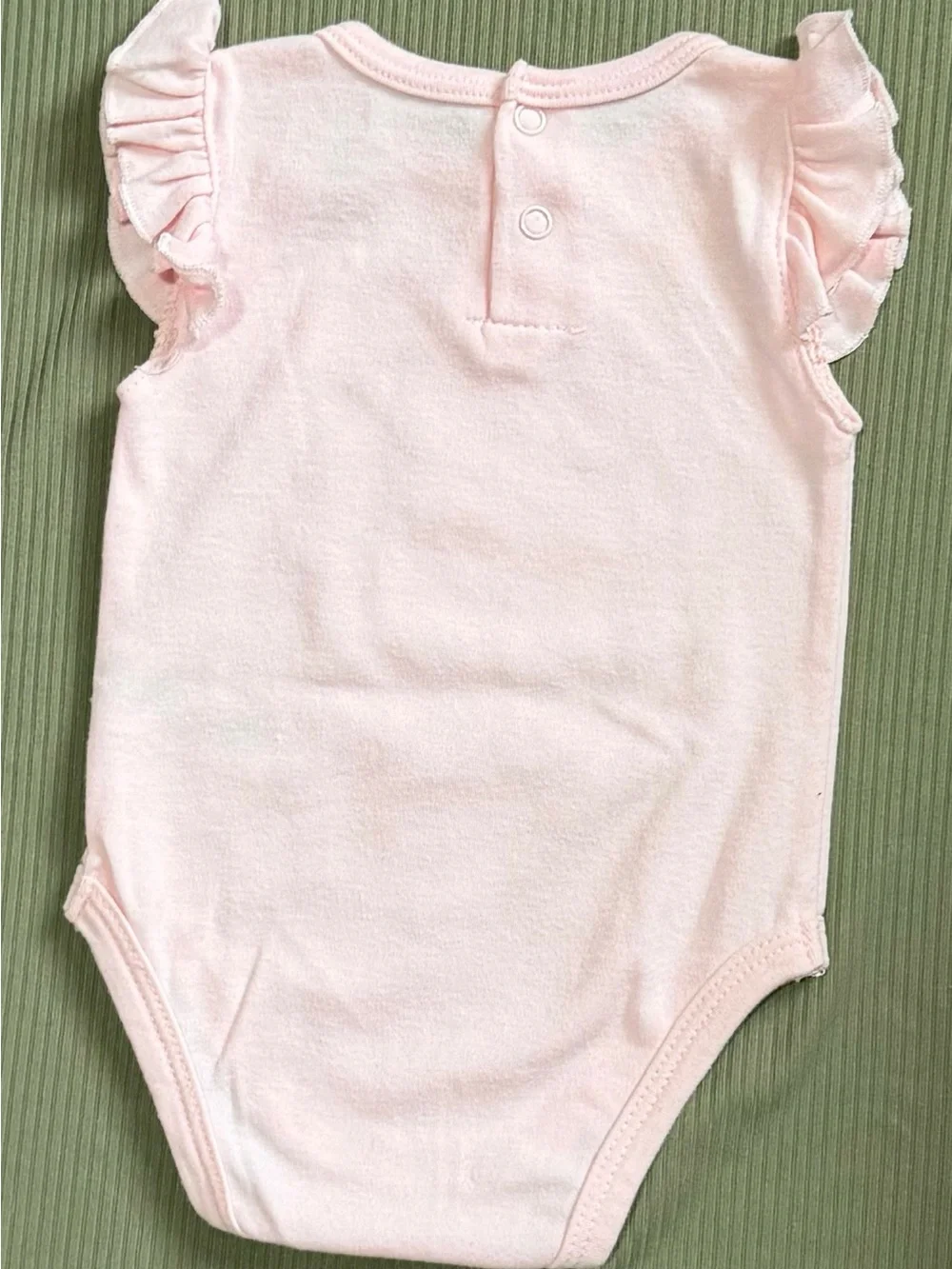 Disney Pink & White Minnie Cherry One-Piece Bodysuit Set